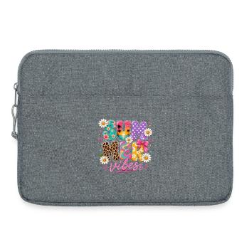 Summer Vibes – Colorful Summer Design - Laptop bag 15" - heather grey - Front
