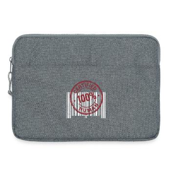 Certified Human - Laptop bag 15" - heather grey - Front