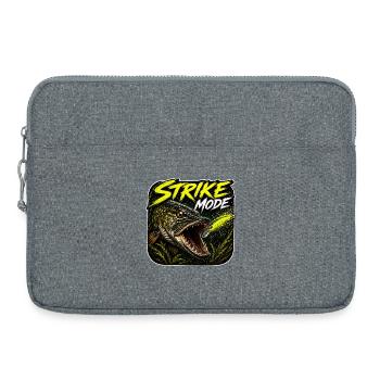 Conception de la pêche au brochet en mode Strike - Sacoche pour ordinateur portable 15 pouces - gris chiné - Devant