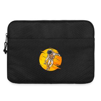Saut en skateboard d’astronaute - Sacoche pour ordinateur portable 15 pouces - noir - Devant