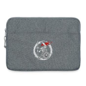 Fearless Viking Warrior - Valhalla Awaits - Laptop bag 15" - heather grey - Front