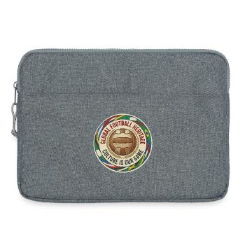 Global Football Heritage Emblem - Laptop bag 15" - heather grey - Front