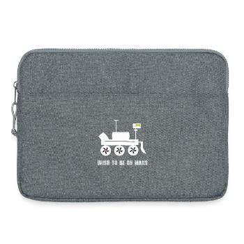 Mars-Wunsch Rover Motiv - Laptoptasche 15" - Grau meliert - Vorne
