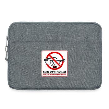Keine Smart Glasses  - Laptoptasche 15" - Grau meliert - Vorne