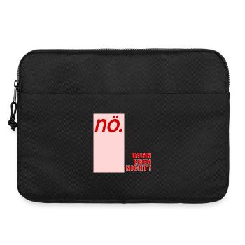 Ablehung Schnippisch Nein - Laptoptasche 15" - Schwarz - Vorne