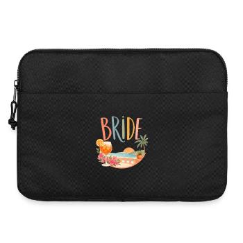 Team Bride! Palm Trees & Coctails - Laptop bag 15" - black - Front
