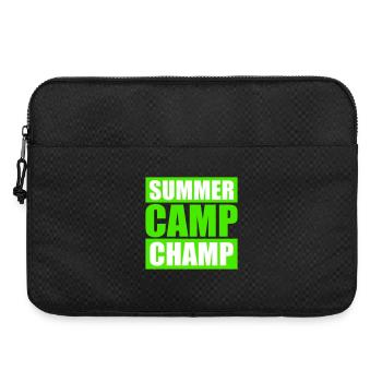 Summer Camp Champ Lustig Kinder Outdoor Abenteuer - Laptoptasche 15" - Schwarz - Vorne