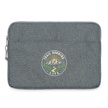 Trailrunning-Leben - Laptoptasche 15" - Grau meliert - Vorne