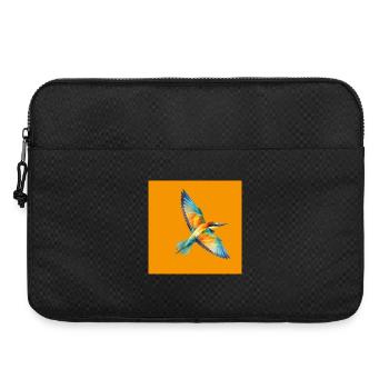 Art polygonal du Guêpier d’abeilles fiévreux sur Orange - Sacoche pour ordinateur portable 15 pouces - noir - Devant