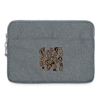 Aztec Eagle Warrior Tribal Ancient Totem - Laptop bag 15" - heather grey - Front