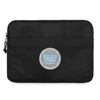 Logo des Vagues de la Couronne de l’Océan - Sacoche pour ordinateur portable 15 pouces - noir - Devant