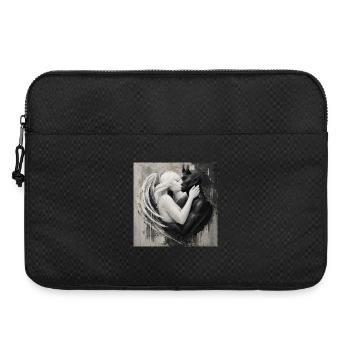 Light meets darkness love - Laptop bag 15" - black - Front