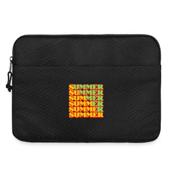 Groovy Summer Repeated Retro Typography - Laptop bag 15" - black - Front
