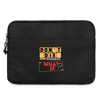 What If Dare: Act Without Hesitation - Laptop bag 15" - black - Front