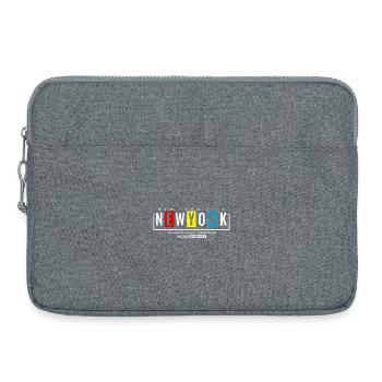 New York Color Block Streetwear - Laptop bag 15" - heather grey - Front