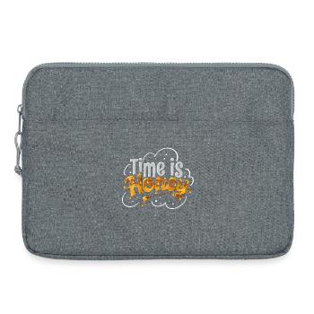 Time Is Honey  - Laptoptasche 15" - Grau meliert - Vorne