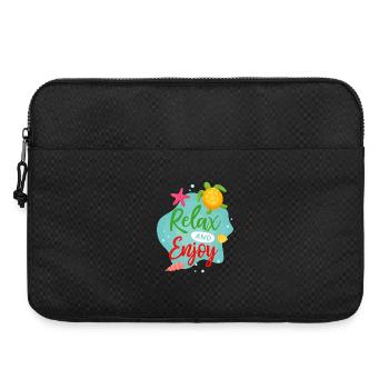 Relax And Enjoy - Laptop bag 15" - black - Front