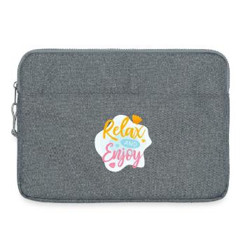 Relax And Enjoy Summer Vacation - Laptop bag 15" - heather grey - Front