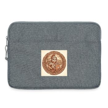 Lustiges Faultier Römer Gladiator Im Kolosseum - Laptoptasche 15" - Grau meliert - Vorne