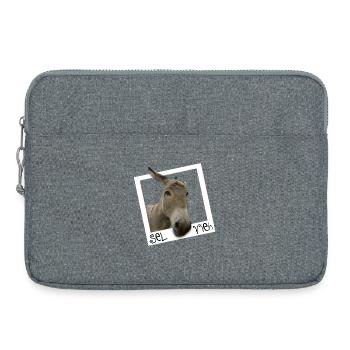 Selfie - Sel Vieh - Laptoptasche 15" - Grau meliert - Vorne