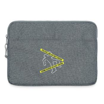 Crime scene set - Sacoche pour ordinateur portable 15 pouces - gris chiné - Devant