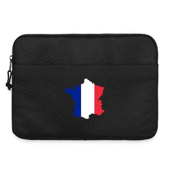 Frankreich Kartenflagge ✅ Frankreich Kartenflagge ✔ - Laptoptasche 15" - Schwarz - Vorne