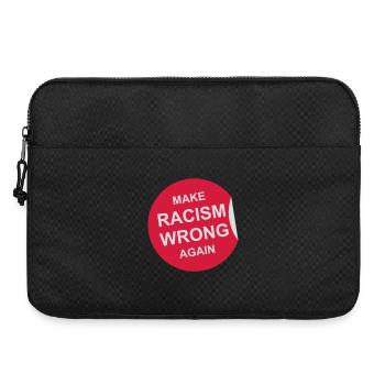 Rendre le racisme répréhensible - Sacoche pour ordinateur portable 15 pouces - noir - Devant