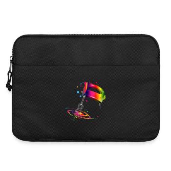 Hand mixer in bright rainbow colours - Laptop bag 15" - black - Front