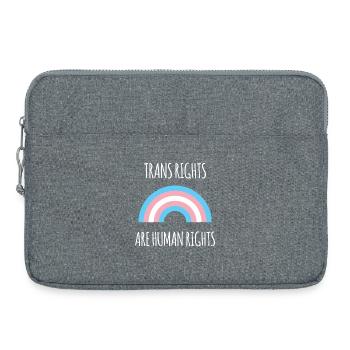 Pride Month - Trans-Rechte, Kunst, Menschenrechte - Laptoptasche 15" - Grau meliert - Vorne