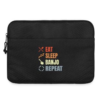 Vintage Banjo Spruch - Laptoptasche 15" - Schwarz - Vorne