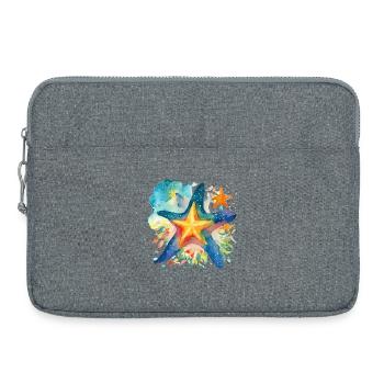Étoile de mer - Sacoche pour ordinateur portable 15 pouces - gris chiné - Devant