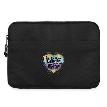 Die besten Lehrer aus dem Herzen - Laptoptasche 15" - Schwarz - Vorne