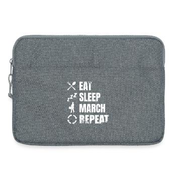Drum Player Daily Routine - Laptop bag 15" - heather grey - Front