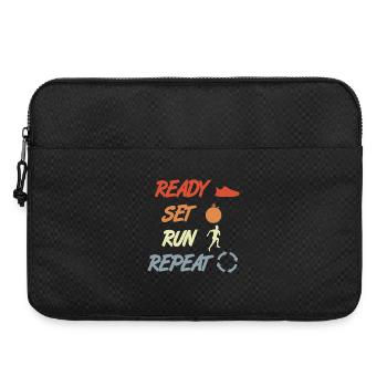 Attention: Finished, run, repeat - Laptop bag 15" - black - Front