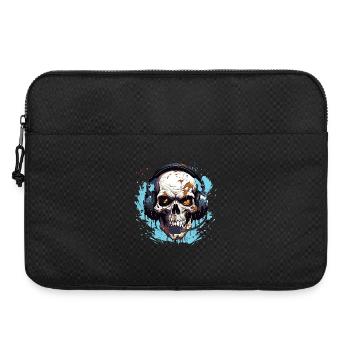 Gamer Skull Headset Spiel Zocken Spielkonsole - Laptoptasche 15" - Schwarz - Vorne