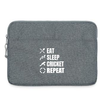 Cricket Player Daily Routine - Laptop bag 15" - heather grey - Front