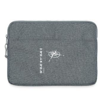 Koordinaten Jena - Laptoptasche 15" - Grau meliert - Vorne