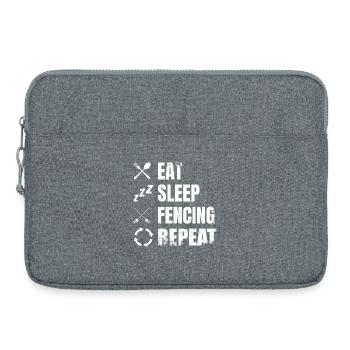 Fechten Tägliche Routine - Laptoptasche 15" - Grau meliert - Vorne