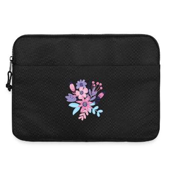Éclat floral pastel - Sacoche pour ordinateur portable 15 pouces - noir - Devant