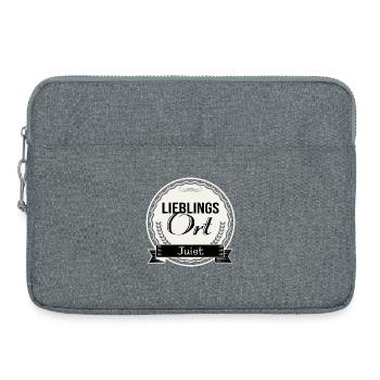 Lieblingsort Juist - Laptoptasche 15" - Grau meliert - Vorne