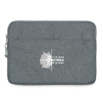 Koordinaten Detmold - Laptoptasche 15" - Grau meliert - Vorne