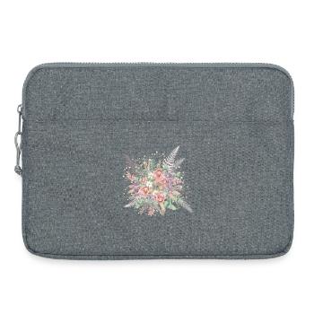 Bridal bouquet in enchanting delicate shades - Laptop bag 15" - heather grey - Front