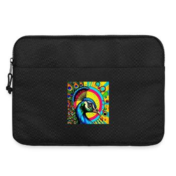 Peacock Pop Art - Laptop bag 15" - black - Front