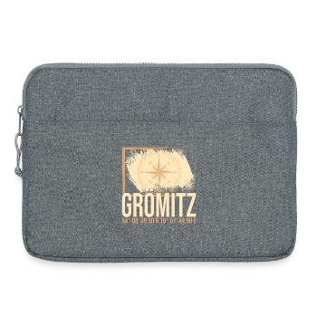 Grömitz Koordinaten - Laptoptasche 15" - Grau meliert - Vorne