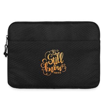 Be still and know - Laptop bag 15" - black - Front