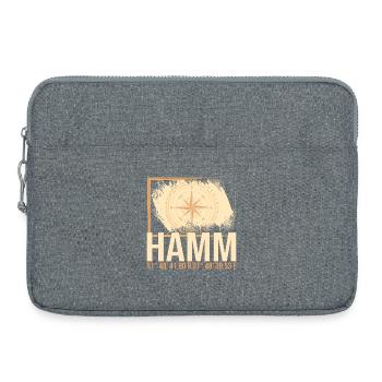 Hamm Koordinaten - Laptoptasche 15" - Grau meliert - Vorne