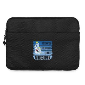 Faszination - Leidenschaft - Freiheit - Windsurfen - Laptoptasche 15" - Schwarz - Vorne