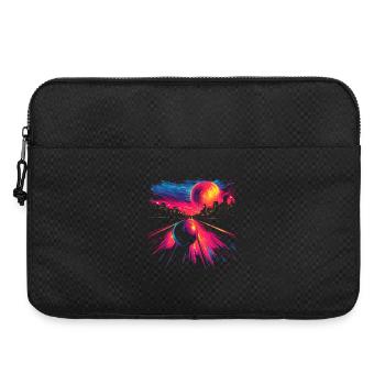 Retro Bowling 80s Look - Laptop bag 15" - black - Front