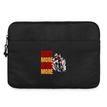 Dirt More - Ride More - Laptoptasche 15" - Schwarz - Vorne