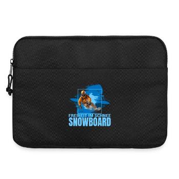 Freiheit im Schnee - Snowboard - Laptoptasche 15" - Schwarz - Vorne